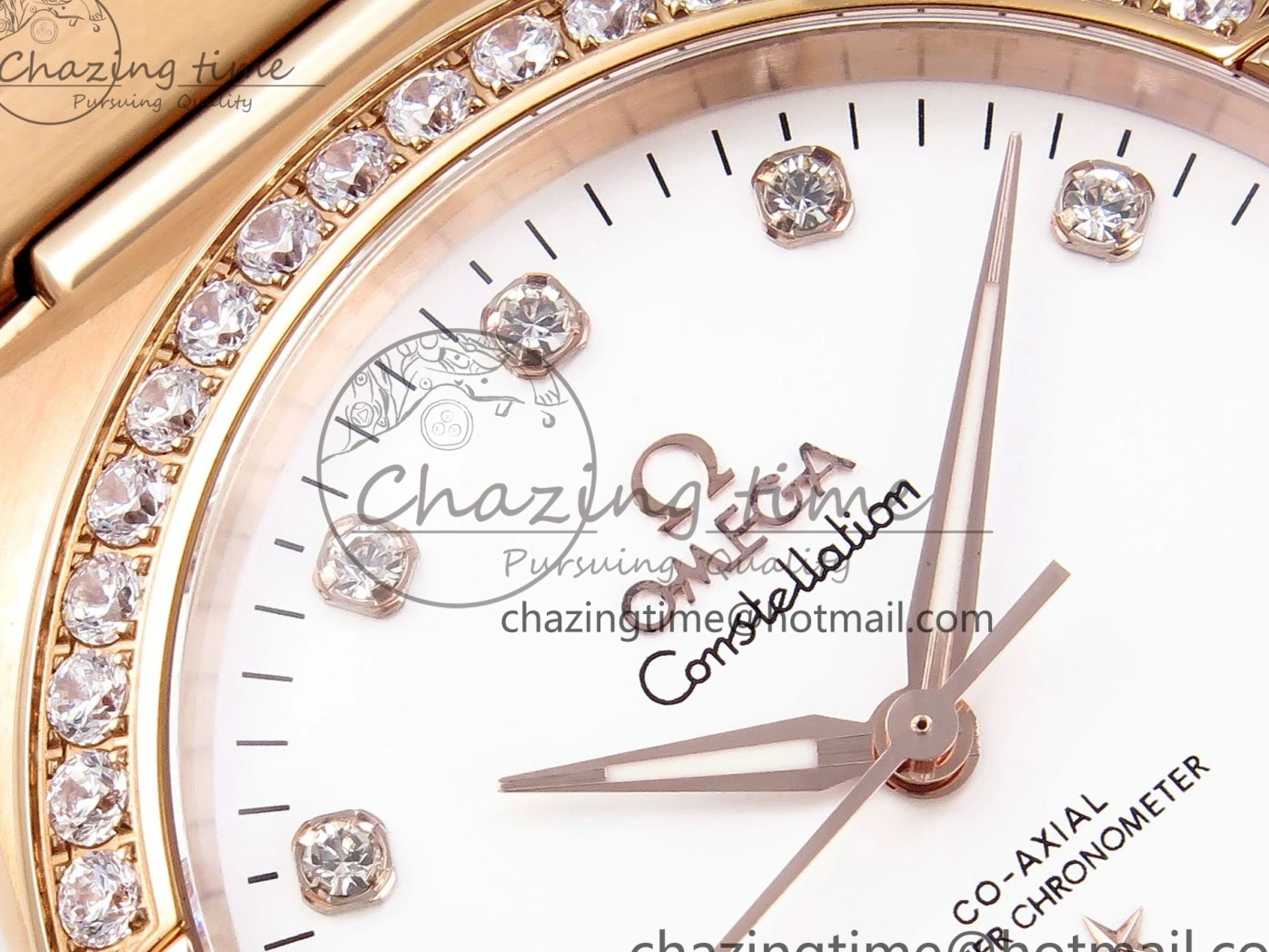 0216 Soft Constellation 39mm RG Diamonds Bezel ASWF 1:1 Best Edition White Dial on RG Bracelet A 7783